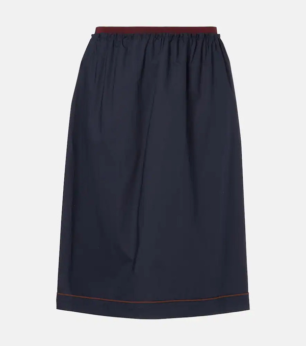  Plan C Plan C Cotton Midi Skirt 