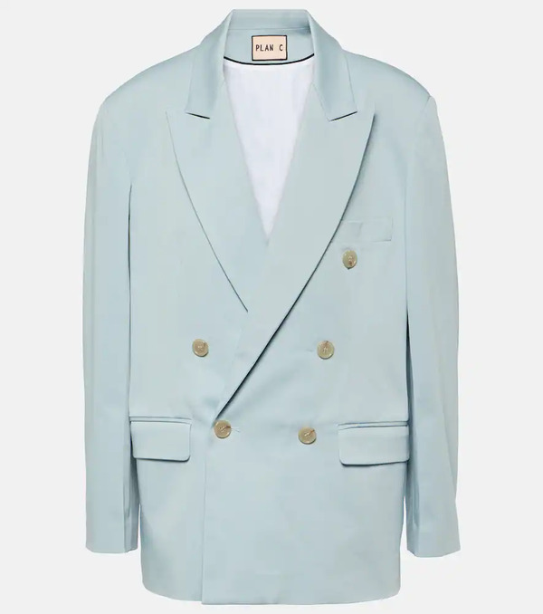  Plan C Plan C Oversized Cotton-blend Blazer 