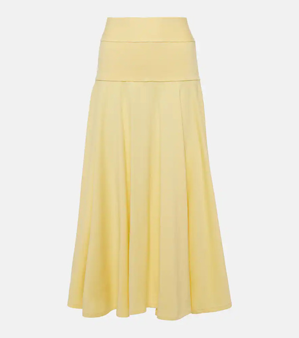  Plan C Plan C Pleated Knit Midi Skirt 