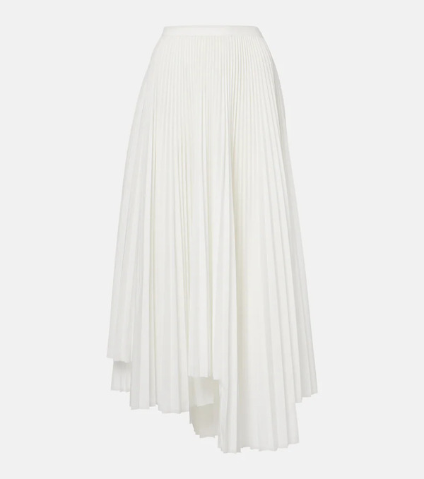  Plan C Plan C Plissã© Asymmetric Muslin Maxi Skirt 