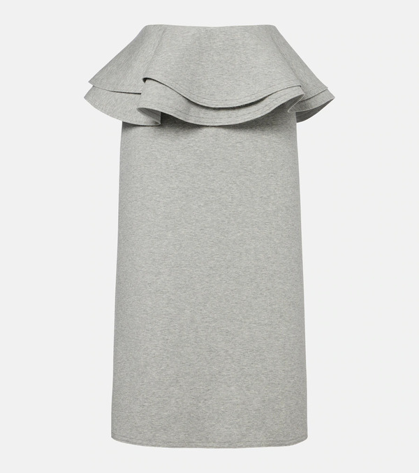  Plan C Plan C Ruffled Cotton-blend Midi Skirt 