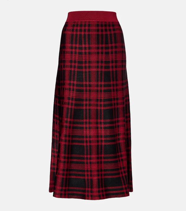  Polo Ralph Lauren Polo Ralph Lauren Plaid Midi Skirt 