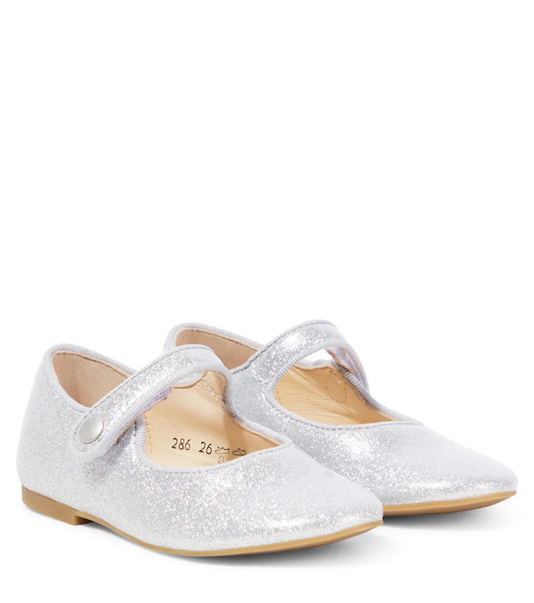  Pom D'api Pom D'api Daisy Baby Metallic Leather Slides 