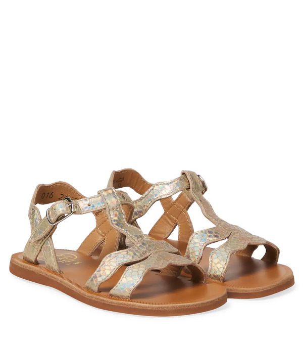  Pom D'api Pom D'api Plagette Metallic Leather Sandals 