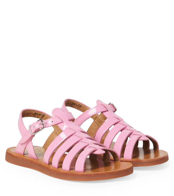  Pom D'api Pom D'api Plagette Strap Patent Leather Sandals 