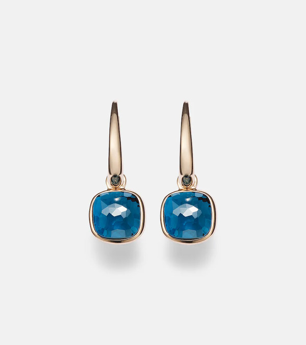  Pomellato Pomellato Nudo Mini 18kt Rose Gold Earrings With Topazes 