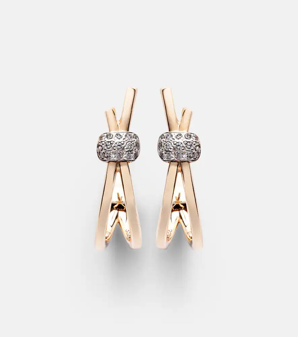  Pomellato Pomellato Pomellato Together 18kt Rose Gold Earrings With Diamonds 