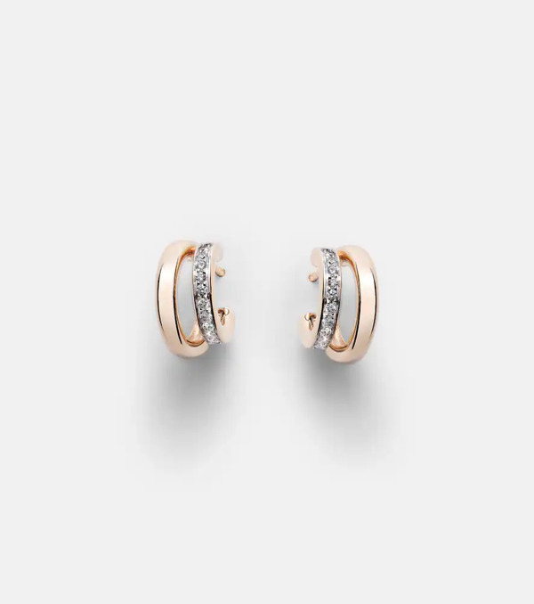  Pomellato Pomellato Pomellato Together 18kt Rose Gold Earrings With Diamonds 