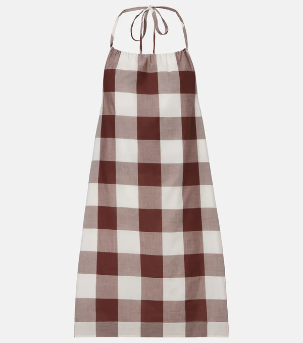  Posse Posse Callie Gingham Cotton Minidress 