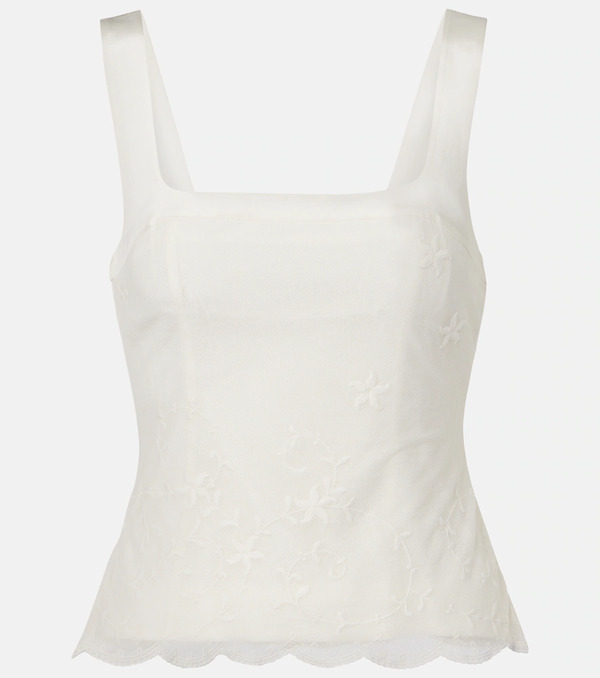  Posse Posse Cove Embroidered Tulle Top 