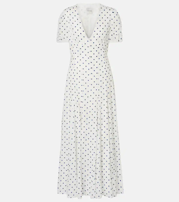  Posse Posse Paloma Polka-dot Maxi Dress 