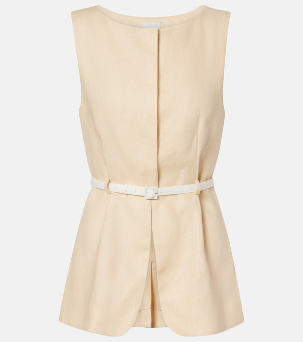  Posse Posse Pamela Belted Linen Vest 