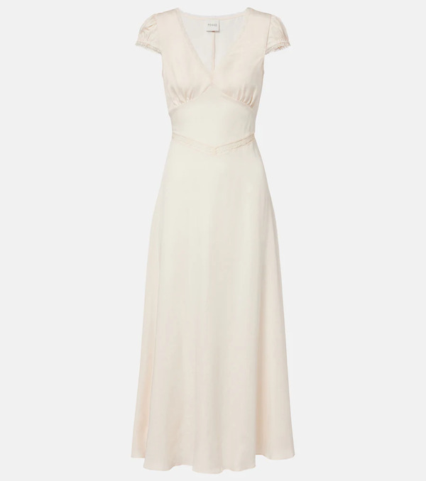  Posse Posse Perla Lace-trimmed Midi Dress 