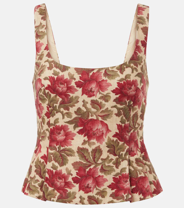  Posse Posse Rosalie Floral Linen Top 