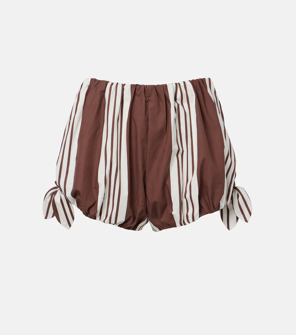  Posse Posse Rosie Striped Cotton Shorts 