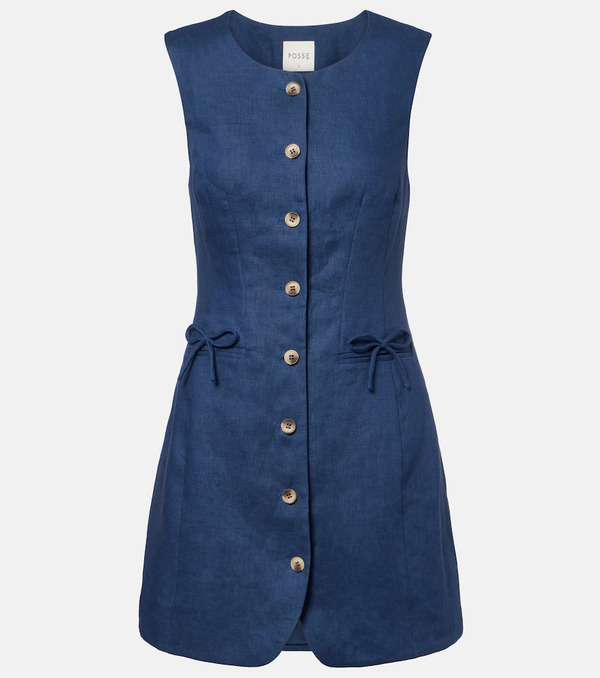 Posse Posse Sabine Linen Mini Dress 