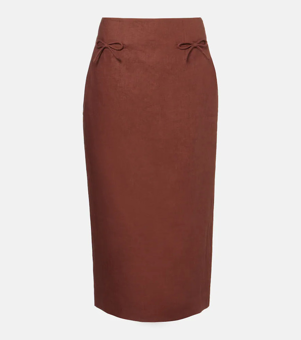  Posse Posse Sabine Linen Pencil Skirt 