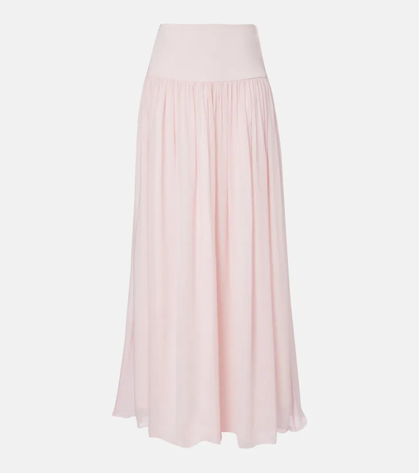  Posse Posse Solene High-rise Mesh Maxi Skirt 