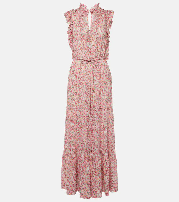  Poupette St Barth Poupette St Barth Belene Floral Ruffled Jumpsuit 