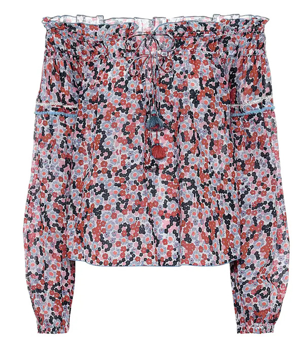  Poupette St Barth Poupette St Barth Clara Floral Cotton Blouse 