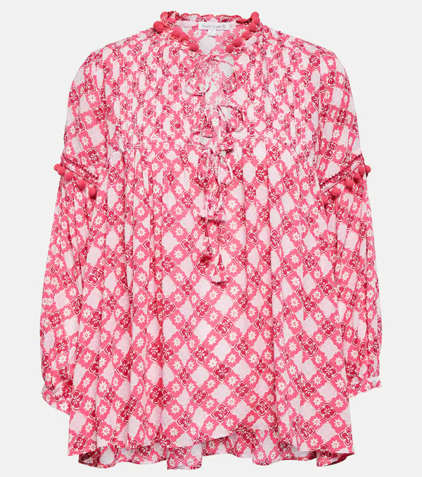  Poupette St Barth Poupette St Barth Clara Printed Blouse 