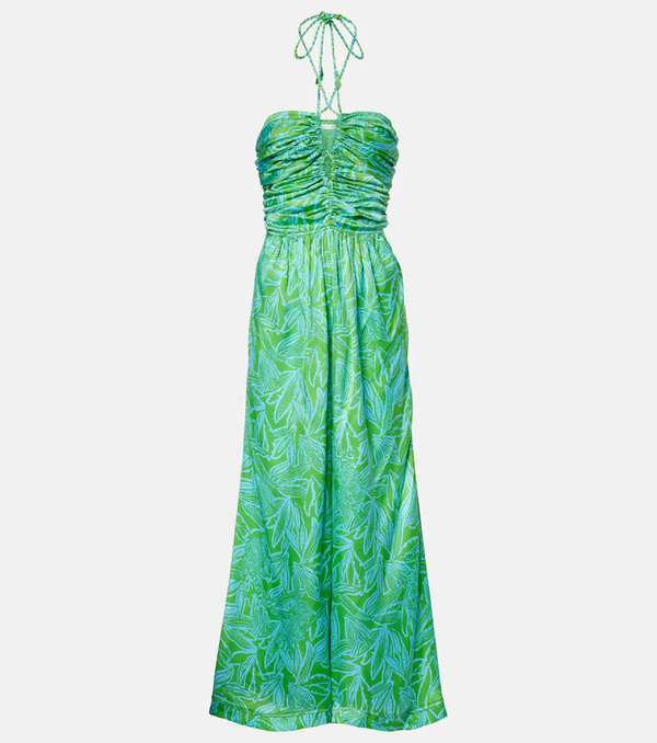 Poupette St Barth Poupette St Barth Claudia Printed Halterneck Jumpsuit 
