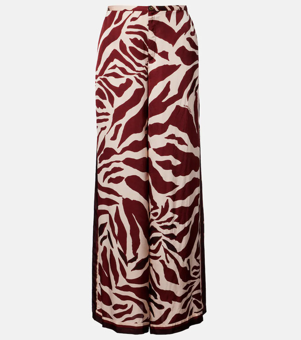  Poupette St Barth Poupette St Barth Clea Animal-print Palazzo Pants 