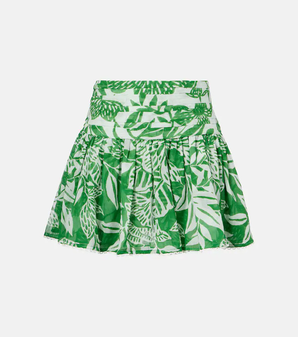  Poupette St Barth Poupette St Barth Colleen Floral Cotton Miniskirt 