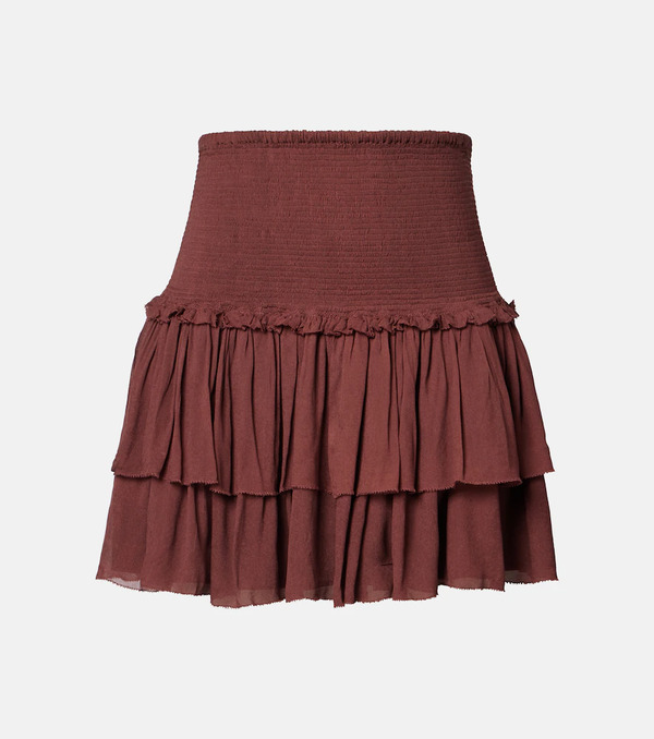  Poupette St Barth Poupette St Barth Farrah Tiered Miniskirt 