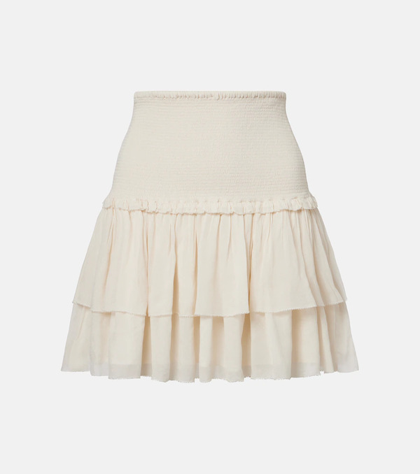  Poupette St Barth Poupette St Barth Farrah Tiered Miniskirt 