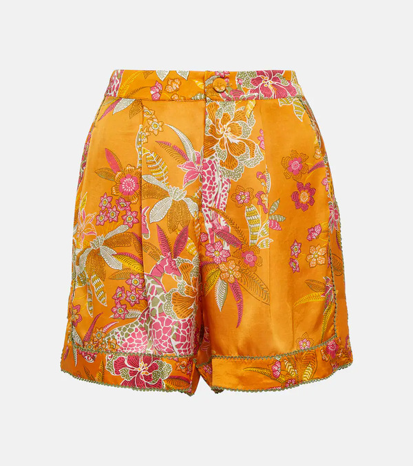  Poupette St Barth Poupette St Barth Isabelle Floral High-rise Shorts 
