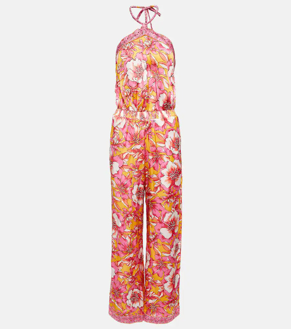  Poupette St Barth Poupette St Barth Isabelle Printed Halterneck Jumpsuit 