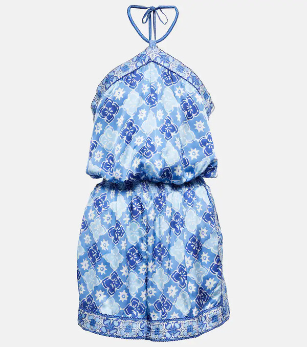  Poupette St Barth Poupette St Barth Isabelle Printed Halterneck Jumpsuit 