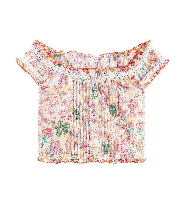  Poupette St Barth Kids Poupette St Barth Kids Alba Floral Shirt 