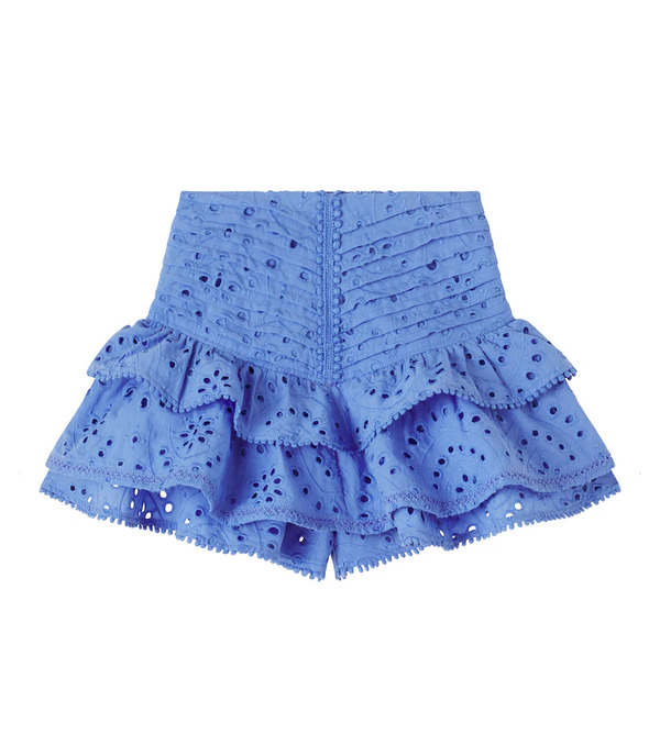  Poupette St Barth Kids Poupette St Barth Kids Alizee Broderie Anglaise Cotton Skort 