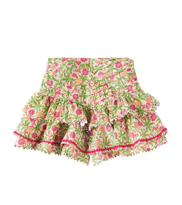  Poupette St Barth Kids Poupette St Barth Kids Alizee Cotton Skirt 