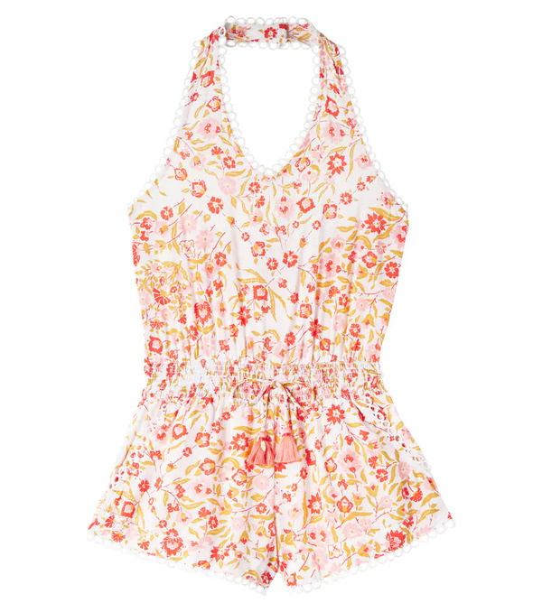  Poupette St Barth Kids Poupette St Barth Kids Beth Floral Playsuit 