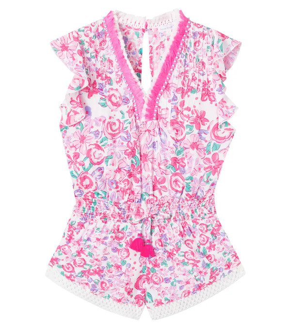  Poupette St Barth Kids Poupette St Barth Kids Sasha Floral Romper 