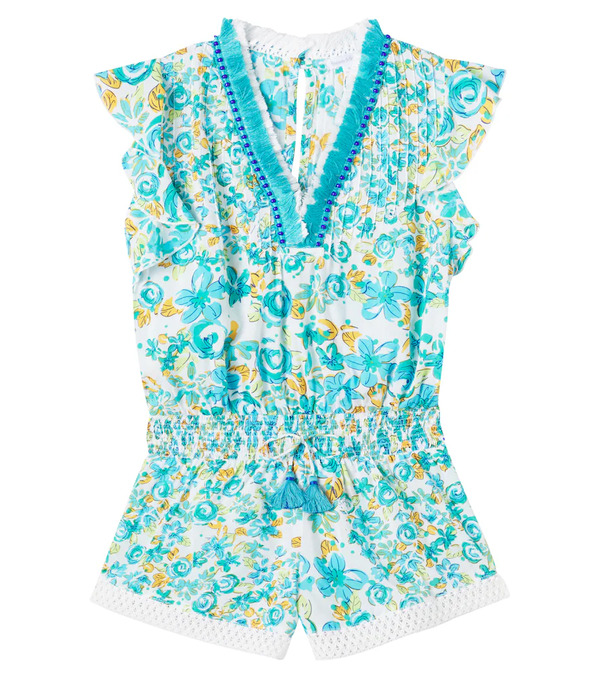  Poupette St Barth Kids Poupette St Barth Kids Sasha Floral Romper 