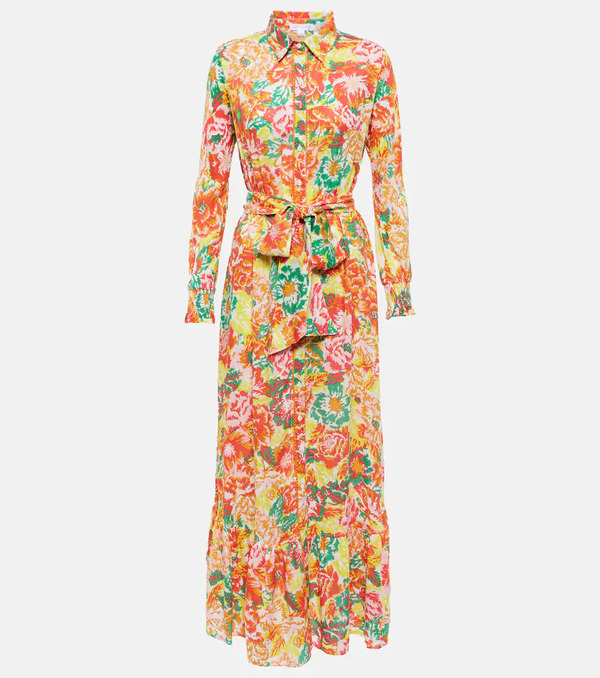  Poupette St Barth Poupette St Barth Kimi Floral Shirt Dress 