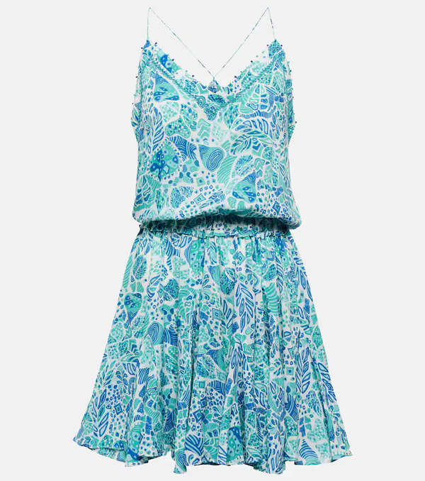  Poupette St Barth Poupette St Barth Laurie Printed Minidress 