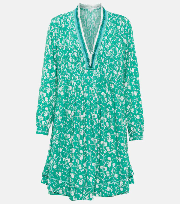  Poupette St Barth Poupette St Barth Ola Floral Georgette Minidress 