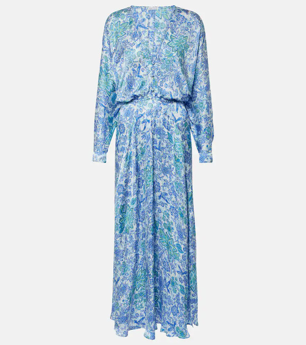  Poupette St Barth Poupette St Barth Printed Midi Dress 