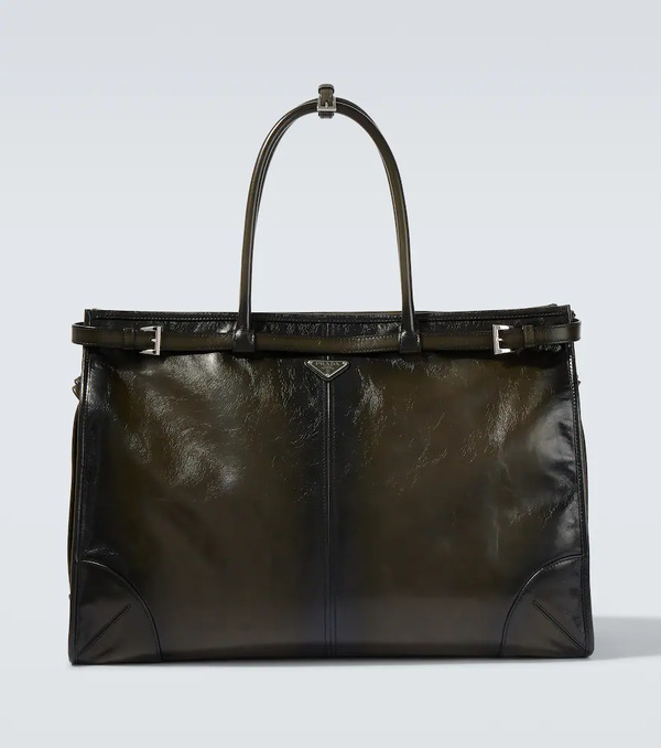  Prada Prada Prada Bonnie Leather Tote Bag 