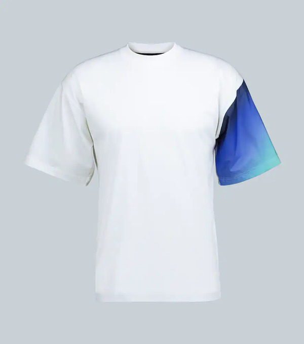  Prada Prada Contrast-sleeve T-shirt 