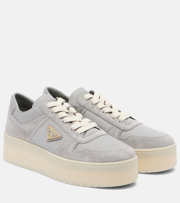  Prada Prada Downtown Re-nylon Platform Sneakers 