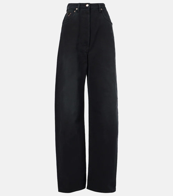  Prada Prada High-rise Wide-leg Jeans 