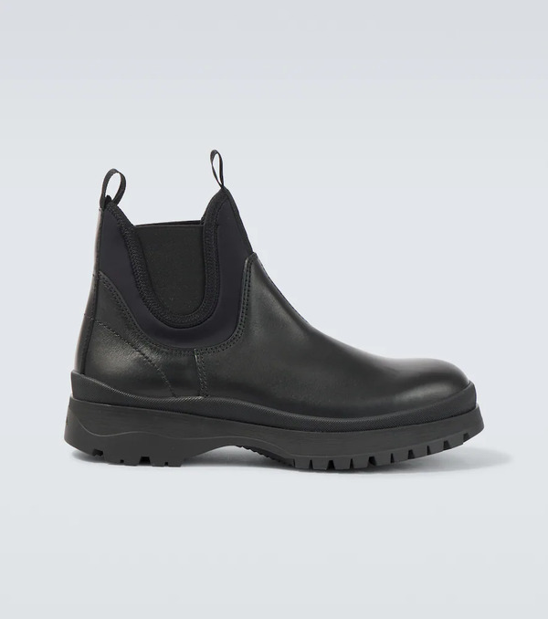  Prada Prada Leather Chelsea Boots 