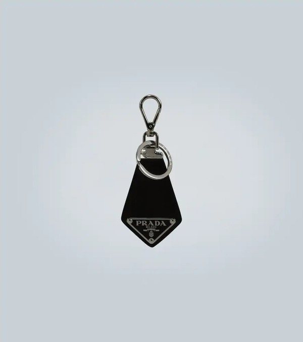  Prada Prada Leather Key Ring With Logo 