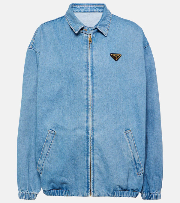  Prada Prada Logo Denim Jacket 